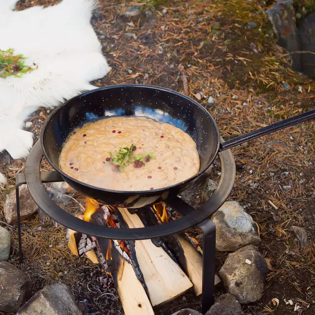 Espegard Wokpanne 40 Med langt skaft 