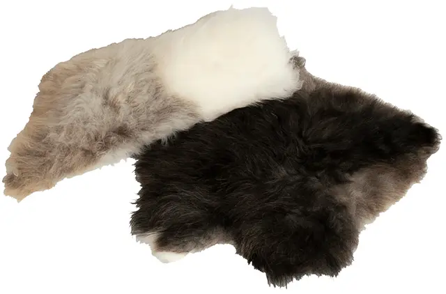 Espegard Brunbark sitteplate Lammeskinn 