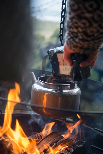 Espegard kaffekjele 2,5L Kaffekjele laget for bål og bålpanne 