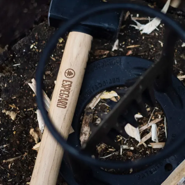 Espegard Kindling Cracker med slegge Smart vedkløyver som kommer med slegge 