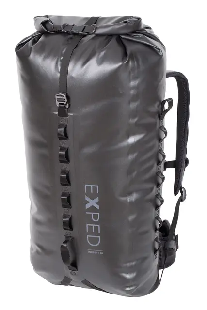 Exped Torrent 45 L Black Solid vanntett ryggsekk 