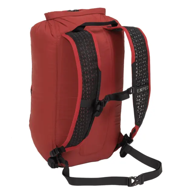 Exped Cloudburst 15 L Burgundy Ultralett vanntett roll-top ryggsekk 