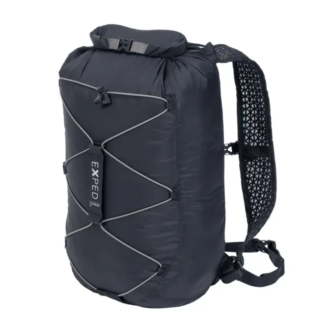 Exped Cloudburst 15 L Black Ultralett vanntett roll-top ryggsekk 
