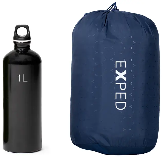 Exped TrailHead Pillow Navy Turpute med memory foam 