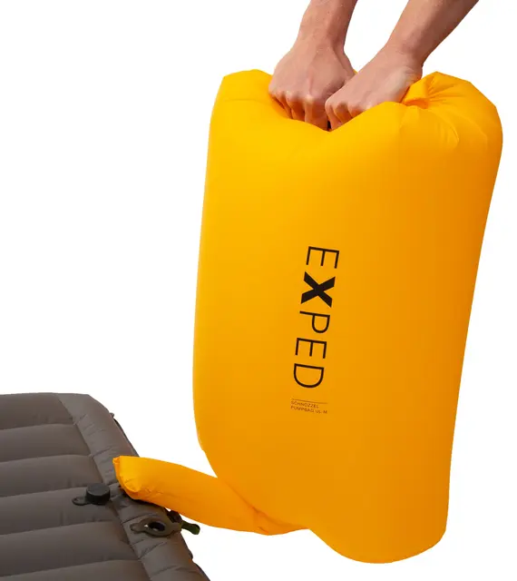 Exped Schnozzel Pumpbag UL M Sunshine Pumpe og pakksekk i ett! 