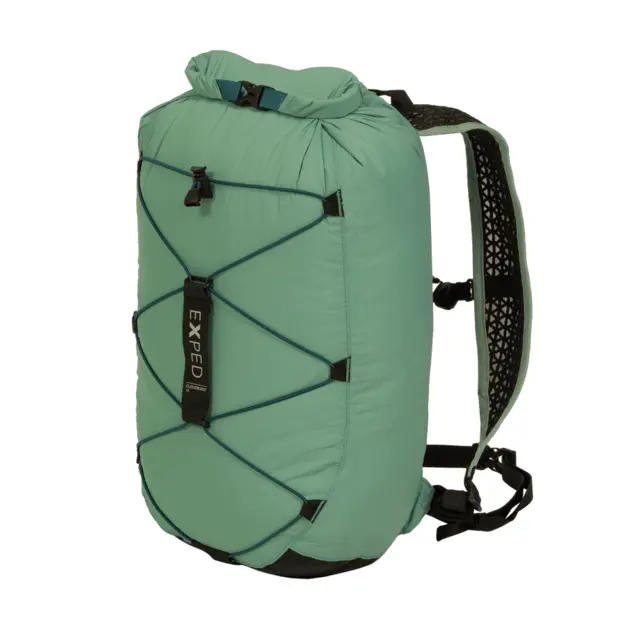 Exped Cloudburst 15 L Sage Ultralett vanntett roll-top ryggsekk 