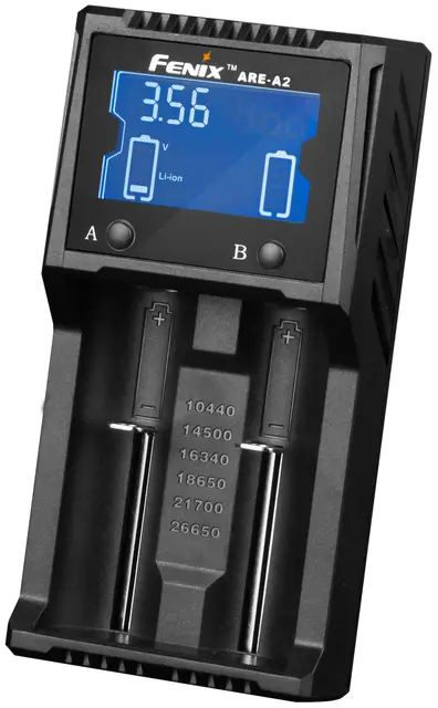Fenix ARE-A2 Batterilader Smart 2-kanals lader 