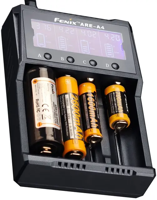 Fenix ARE-A4 Batterilader Smart 4-kanals lader 