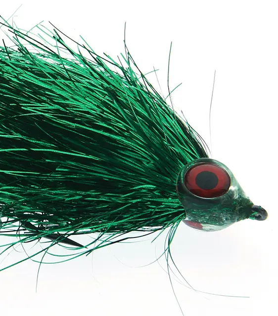 Fishmadman Pike Fly Single Hook 5/0 Green Flash 