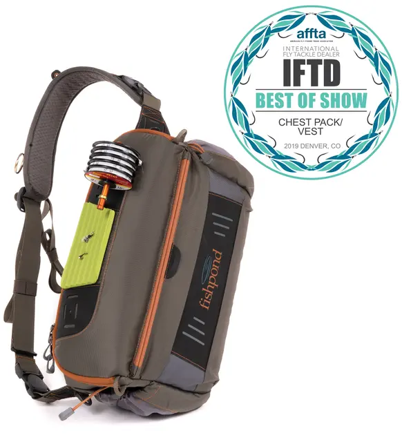 Fishpond Flathead Sling Pack Gravel Oppdatert teknisk slingbag ryggsekk 