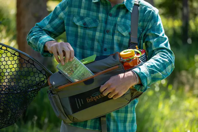 Fishpond Flathead Sling Pack Gravel Oppdatert teknisk slingbag ryggsekk 