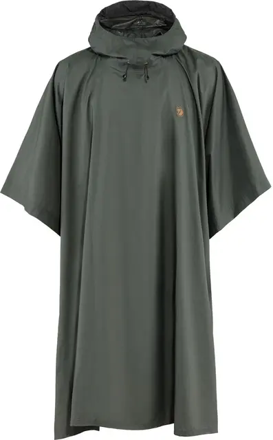 Fjällräven Poncho Graphite OneSize Pålitelig poncho med hette 
