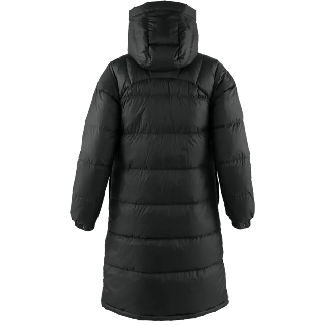 Fjällräven Expedition Long Down Parka W Lang dunparkas til dame i black L 