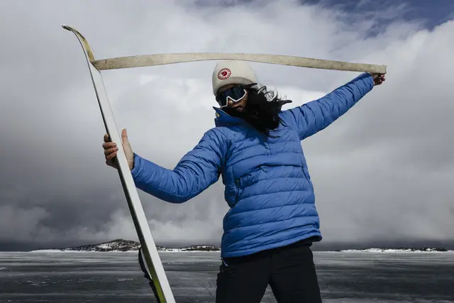 Fjällräven 1960 Logo Hat Caper Green Behagelig strikkelue i lammeull 