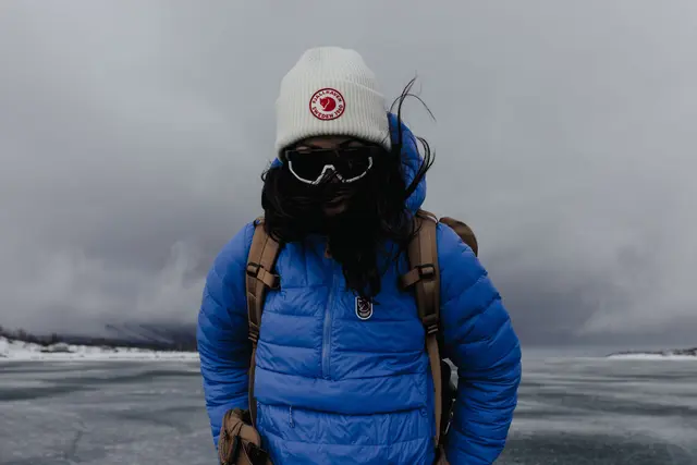 Fjällräven 1960 Logo Hat Caper Green Behagelig strikkelue i lammeull 