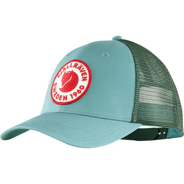 Fjällräven 1960 Logo Långtradarkeps S/M Clay Blue komfortabel trucker caps 