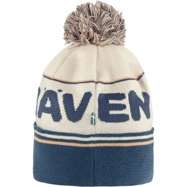 Fjällräven Fjällräven Pom Hat Myk strikkelue Chalk White-Indigo Blue 