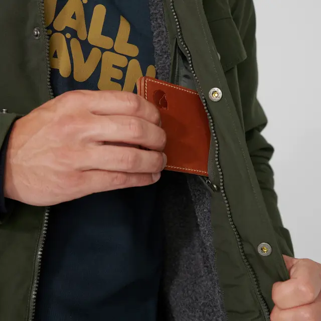 Fjällräven Greenland Winter Jacket M L Vinterjakke til herre i Green/Dark Grey 