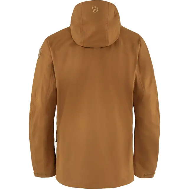 Fjällräven Keb Eco-Shell Jacket M L Trelags skalljakke til herre i Chestnut 