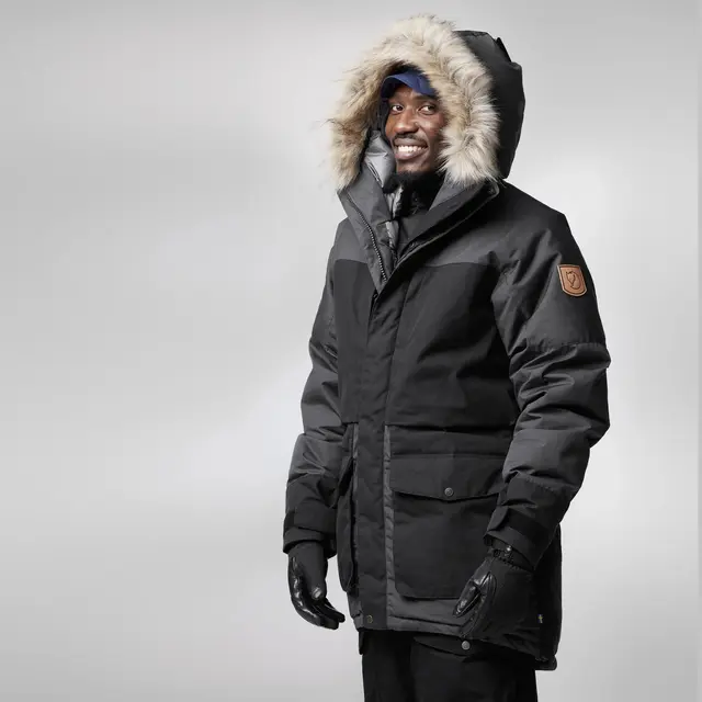 Fjällräven Polar Expedition Parka M L Parkas til herre UN Blue-Mountain Blue 