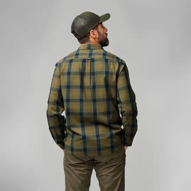 Fjällräven Lappland Mesh Shirt M L Laurel Green-Dark Sand, herre 