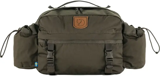Fjällräven Singi Hip Pack 10 Dark Olive Stor og praktisk hofteveske 