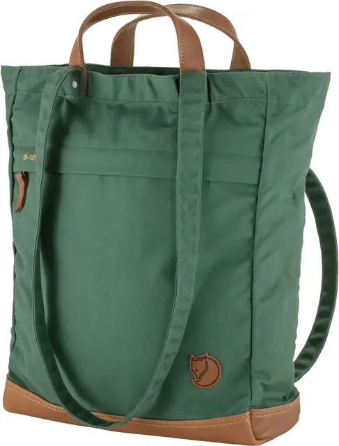 Fjällräven Totepack No. 2 Deep Forest Praktisk slitesterk veske med skinnbunn 