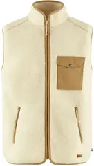 Fj&#228;llr&#228;ven Vardag Pile Fleece Vest M L Chalk White-Buckwheat Brown, herre