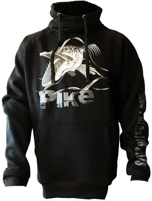 Fladen Hoody Angry Skeleton Pike M Black 