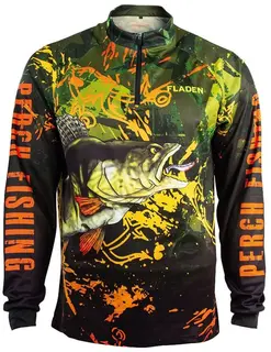 Fladen Pixel Pullover Perch Langermet genser med half zip glidel&#229;s