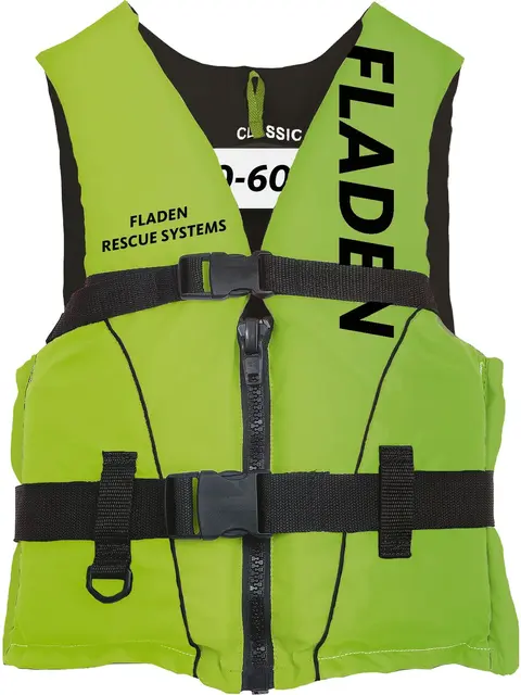 Fladen Flytevest Classic II S Limegrønn 