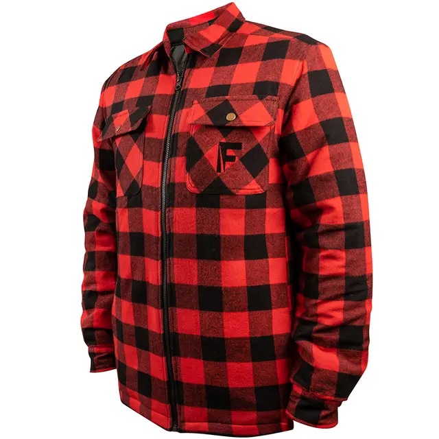 Fladen Forest Shirt Thermal Rød/Svart S 