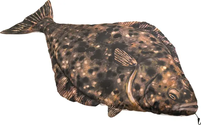 Fladen kosedyr Kveite XXL 200cm Herlige kosedyr for ekte fiskere 