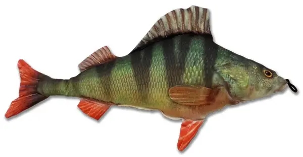 Fladen kosedyr Abbor 25cm Herlige kosedyr for ekte fiskere 