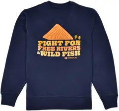 Fr&#246;din Free Rivers &amp; Wild Fish Sweat M Sweatshirt, Navy Blue