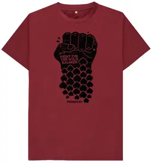 Fr&#246;din Organic Wild Salmon Tee Red Wine