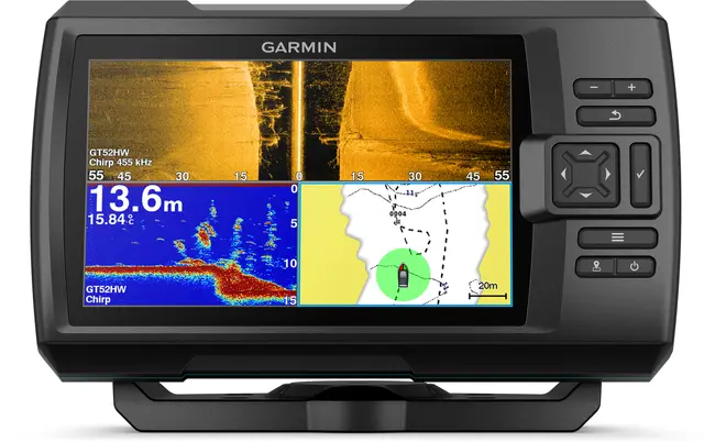 Garmin Striker Vivid 7sv GT52HW-TM 7" fargeskjerm og GT52HW-TM svinger 