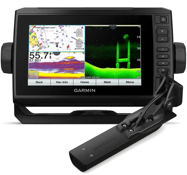 Garmin ECHOMAP™ UHD 72cv med GT24-TM-svinger 
