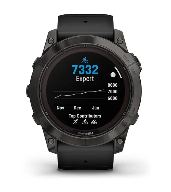 Garmin Fenix 7X Pro Sapphire Solar Sapphire Solar Edition, Karbongrå/sort 