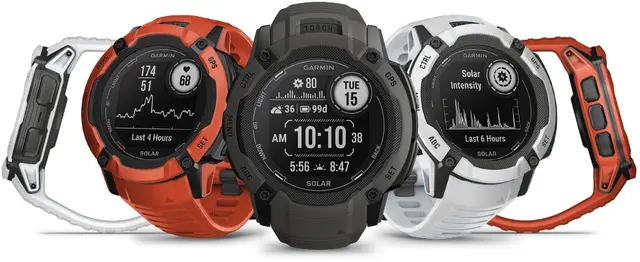 Garmin Instinct 2X Solar Grafitt GPS smartklokke med LED-lykt 