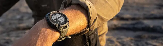 Garmin Instinct 2X Solar Grafitt GPS smartklokke med LED-lykt 
