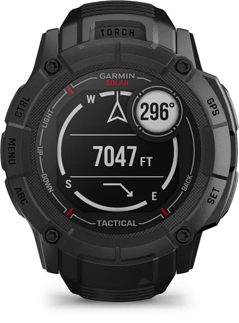 Garmin Instinct 2X Solar Tactical Edt Taktisk GPS smartklokke med LED-lykt 