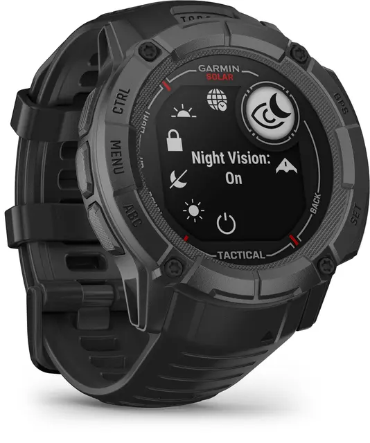 Garmin Instinct 2X Solar Tactical Edt Taktisk GPS smartklokke med LED-lykt 