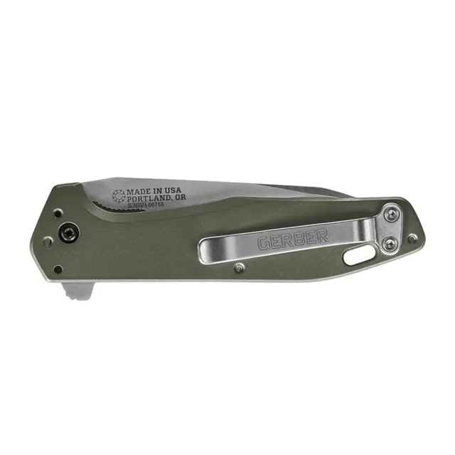 Gerber Fastball Flat Sage Foldekniv med belteklips og fingerflip 