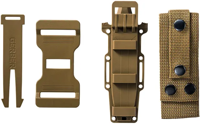 Gerber Strongarm Coyote Serrated Høykvalitets 420HC stål og sikkert grep 