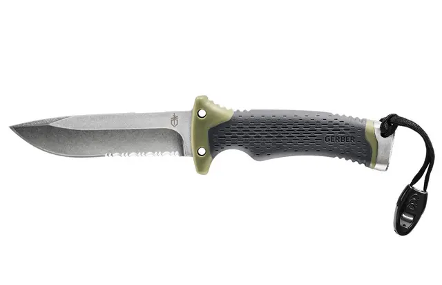 Gerber Ultimate Survival Knife Overlevelseskniv med mange funksjoner 
