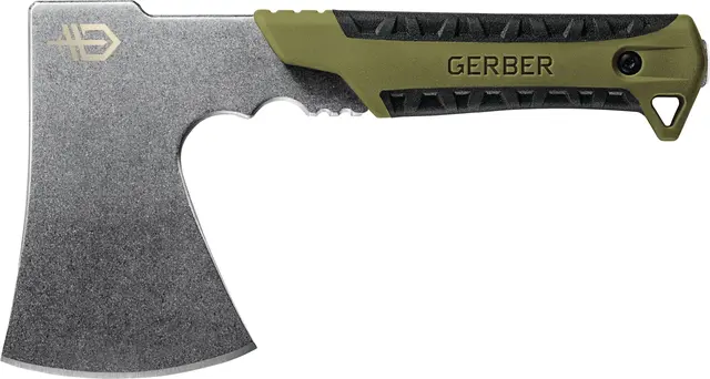 Gerber Pack Hatchet Grønn Øks, Totallengde 24cm, Vekt 590g 