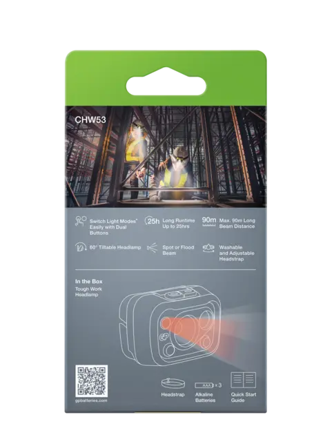 GP CHW53 Discovery Work hodelykt 275 Lumen 