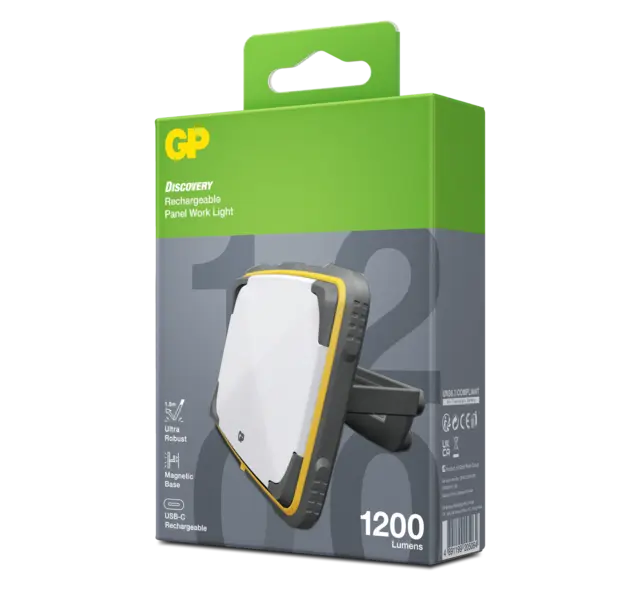 GP CWP15 Discovery arbeids/Camping Lykt 1200 Lumen 