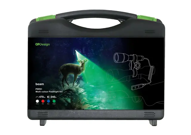 GP Design Jakttilbehør-sett AK01 Våpenfeste, Fjernbryter, Lommelykt 